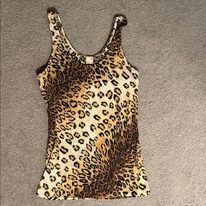 Lush Brand Leopard Print Sleeveless Top